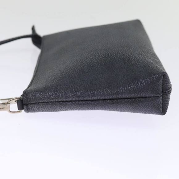 BURBERRY Nova Check Pouch PVC Leather Gray Auth bs14711 - Picture 4 of 16